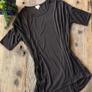 LuLaRoe Dark Brown Irma Top
